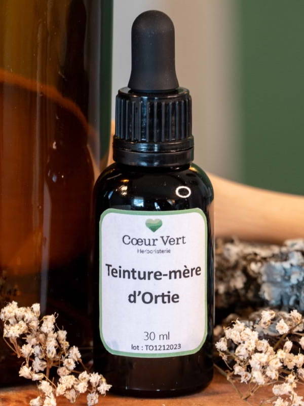 Teinture mère Ortie - herboristerie - Morges Cossonay - Coeur vert - Béatrice Rabory
